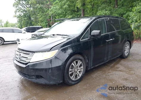 2012 Honda Odyssey Ex-L из США, поврежденный, VIN 5FNRL5H67CB005383